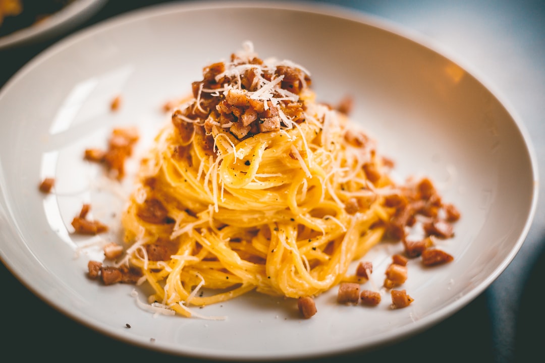 Spaghetti alla carbonara. This is why I love my job.